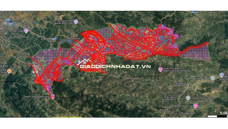 BÁN ĐẤT MỘC CHÂU_MẶT TIỀN QUỐC LỘ_NGAY NÚT GIAO CAO TỐC_KHU VUI CHƠI GIẢI TRÍ_GIÁ 3 TỶ 5
